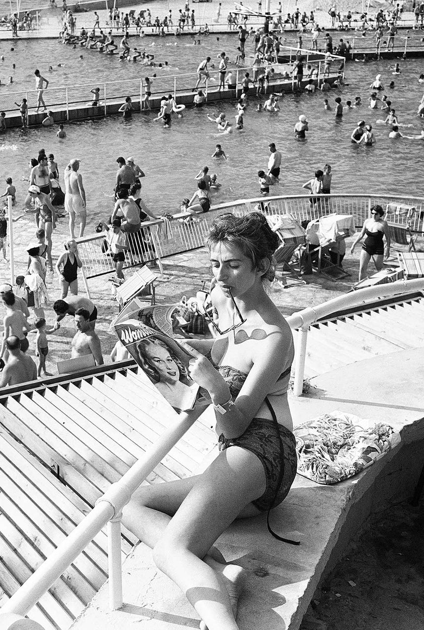 Gordon Swimming Pool- Lady in bikini - crop