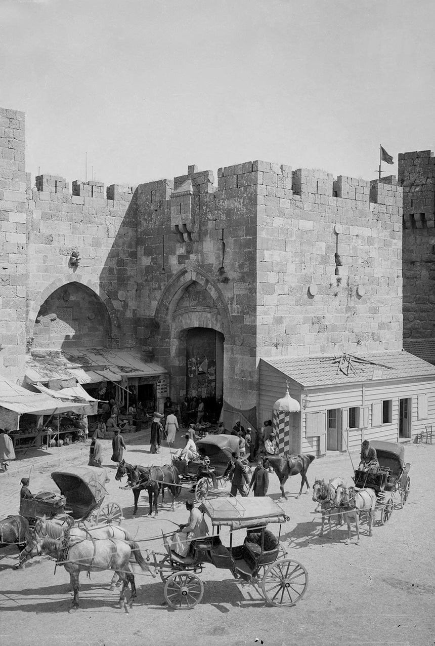 Horse carriage at Jaffa Gate Jerusalem