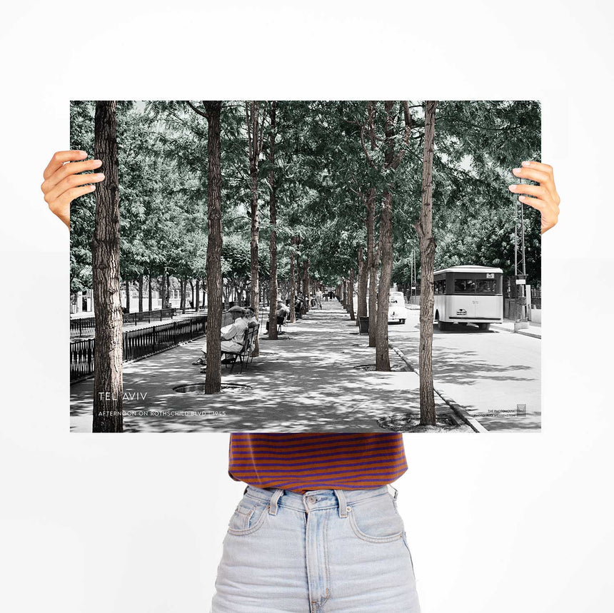 Afternoon on Rothschild Blvd Poster