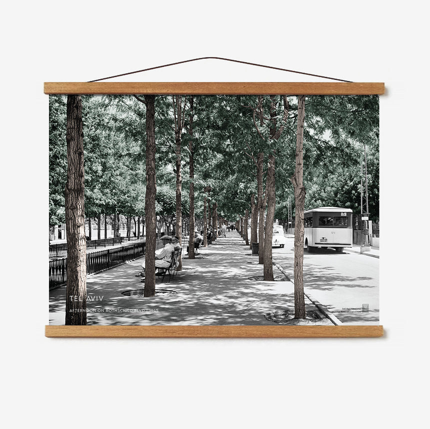 Afternoon on Rothschild Blvd Poster