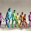 Colorized Men Walking