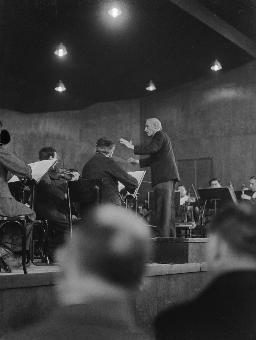 Arturo Toscanini During Rehearsal