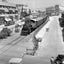 A Train from Jerusalem to Tel-Aviv Crossing Allenby St.