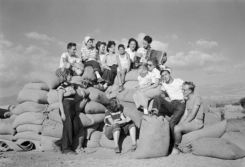 Singing together on the kibbutz