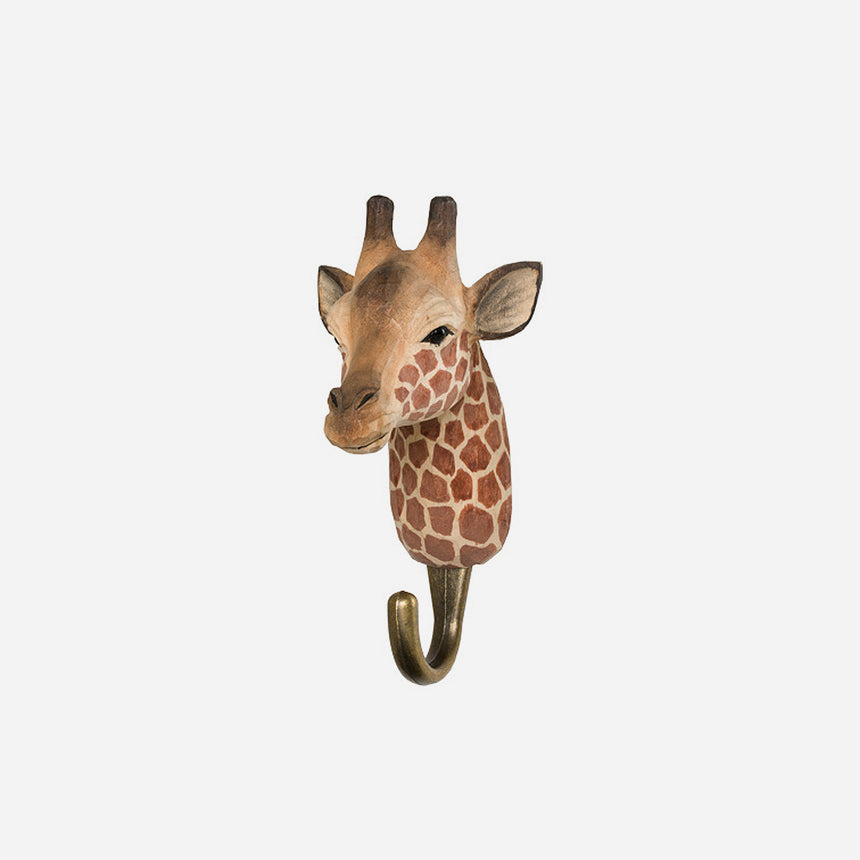 Hand Carved Giraffe Hook