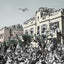 First Independence Day parade - colorized