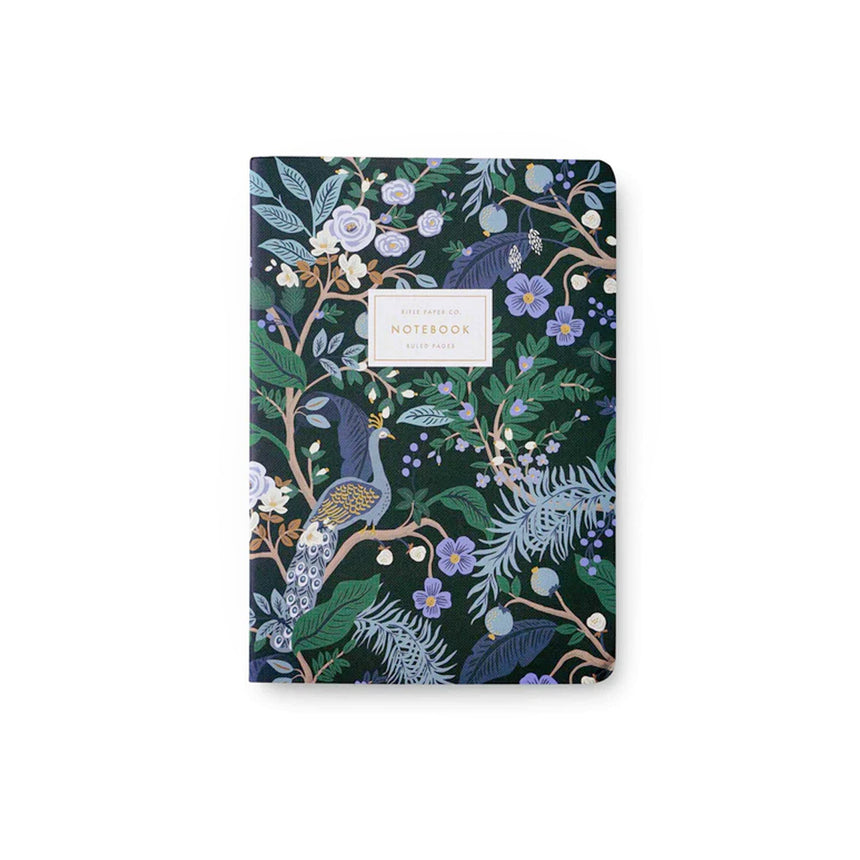 Peacock Notebook - Black