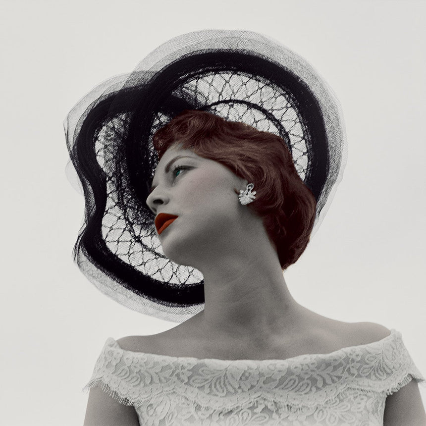 Model with Hat - Colorized