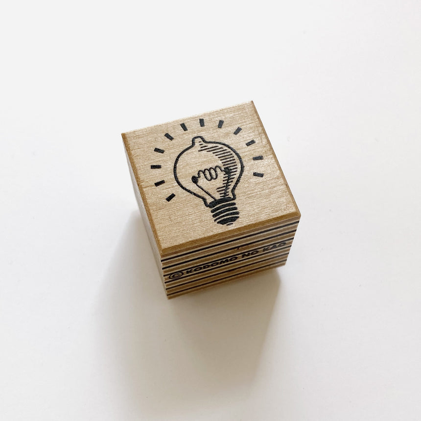 Rubber Light Bulb Stamp