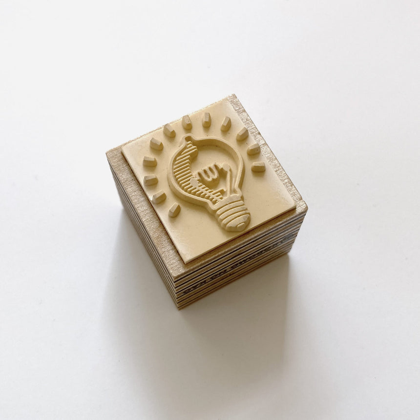 Rubber Light Bulb Stamp