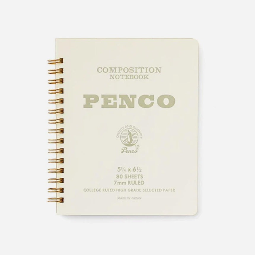 Spiral Penco Notebook - Cream